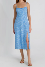 French Connection Stacey Floral Print Midi Dress
