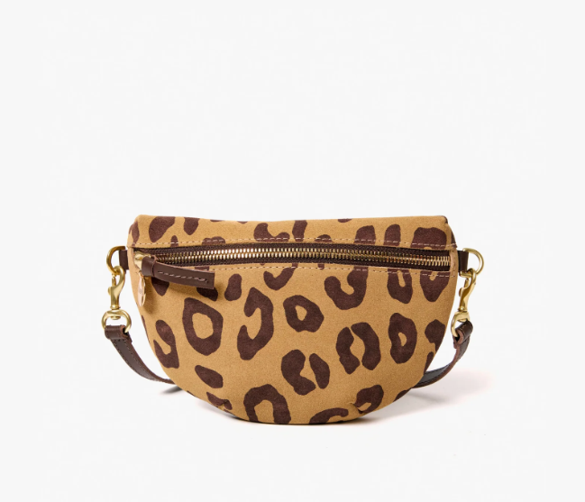 Clare V. Petite Fanny (Lark/Brown Pablo Cat Suede)