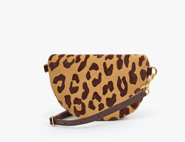 Clare V. Petite Fanny (Lark/Brown Pablo Cat Suede)