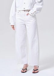 AGOLDE Low Curve Fray Jean (Milkshake)