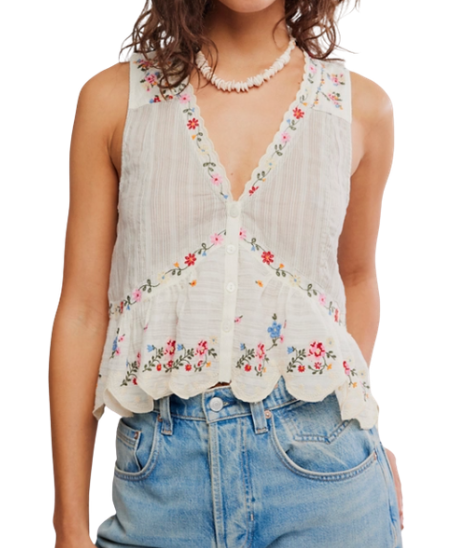 Free People Ellis Blouse