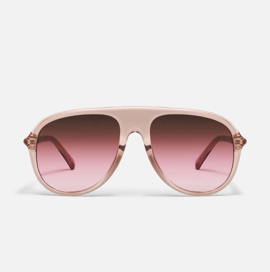 QUAY Chart Topper Bold Aviator Sunglasses