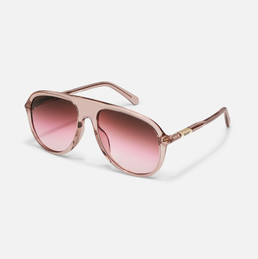 QUAY Chart Topper Bold Aviator Sunglasses