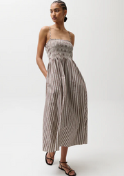 Pistola Bianca Shirred Bodice Dress
