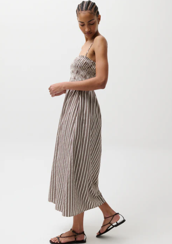 Pistola Bianca Shirred Bodice Dress