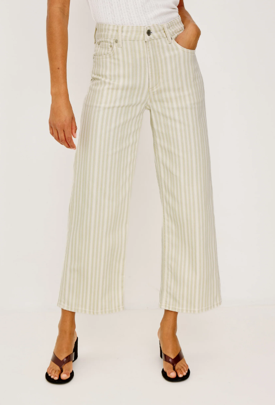 Rails Getty Crop Wide Leg Jean (Malibu Stripe)
