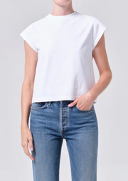 AGOLDE Bryce Cap Sleeve Tee