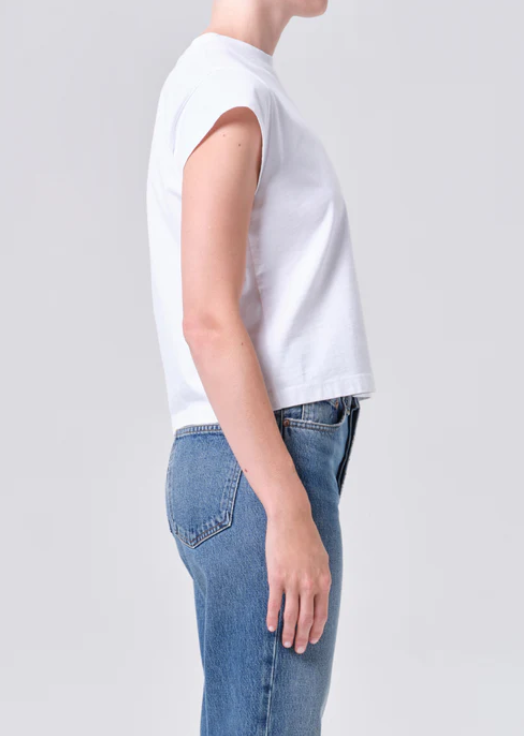 AGOLDE Bryce Cap Sleeve Tee