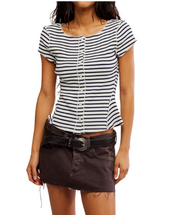 Free People Most Wanted Striped Cardi
