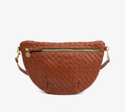 Clare V. Grande Fanny (Hazelnut Woven Zig Zag)