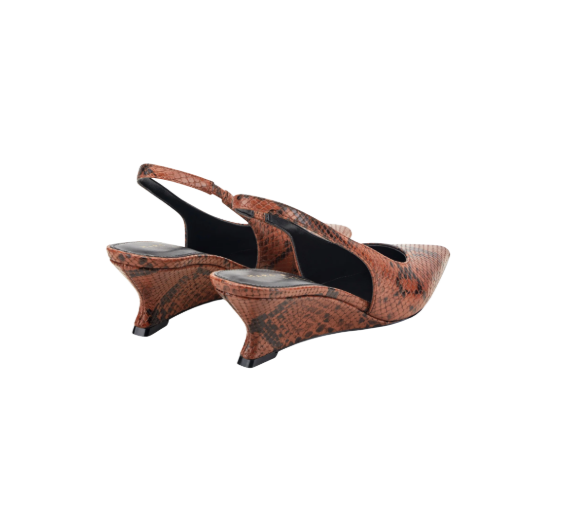 Marc Fisher Leather Wedge Slingback Pump