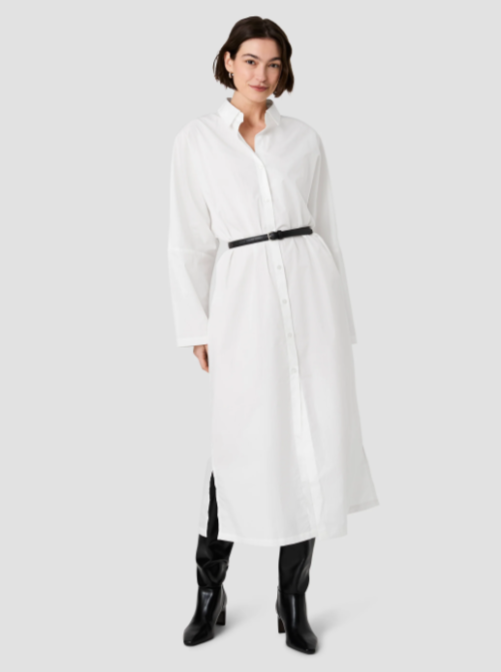 French Connection Cambria Cotton Maxi Shirt Dress