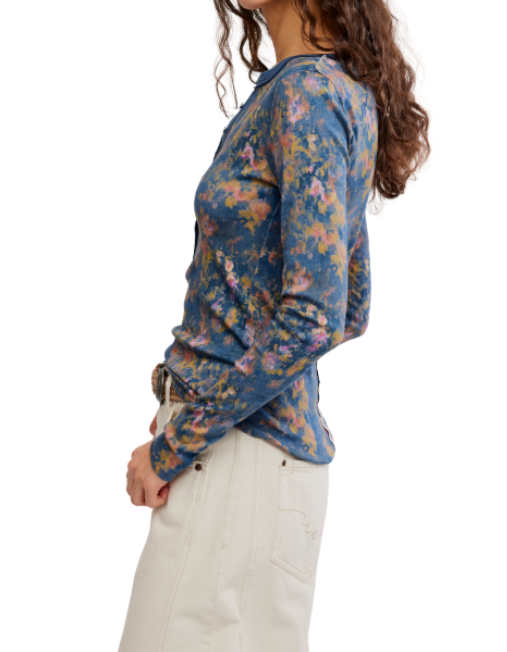 Free People Jamie Printed Henley