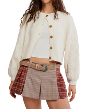 Free People Sherry Pleated Mini Skirt