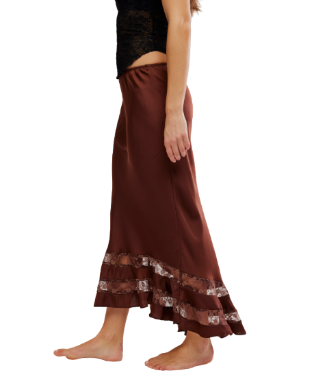Free People Long Lost Lover Maxi Slip Skirt