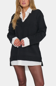 Show Me Your Mumu Lyle Collared Sweater Dress