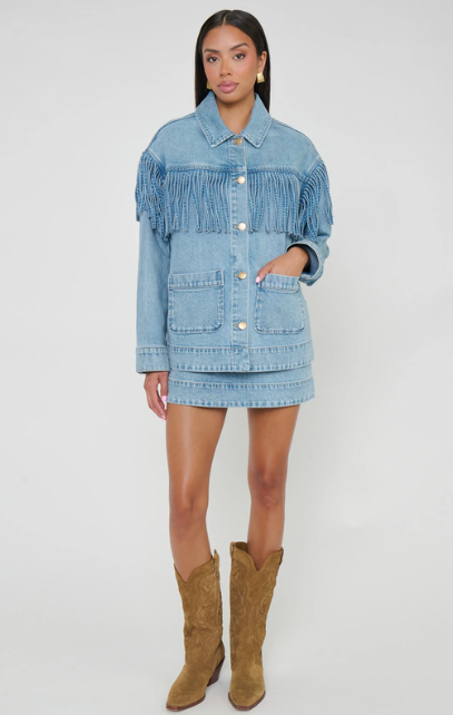 Show Me Your Mumu Ojai Fringe Jacket