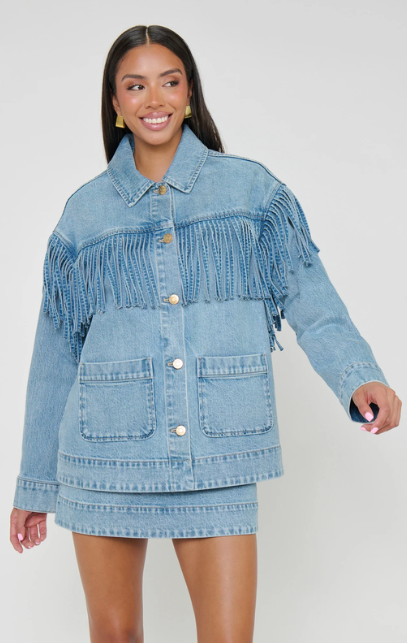 Show Me Your Mumu Ojai Fringe Jacket