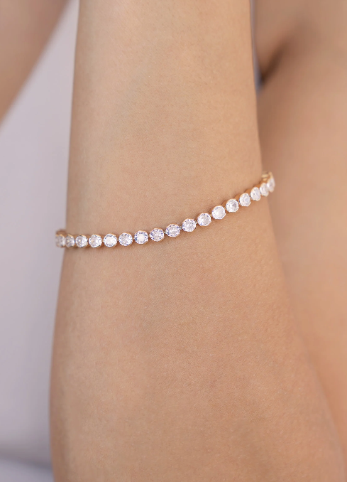 Ettika Crystal Chain Tennis Bracelet