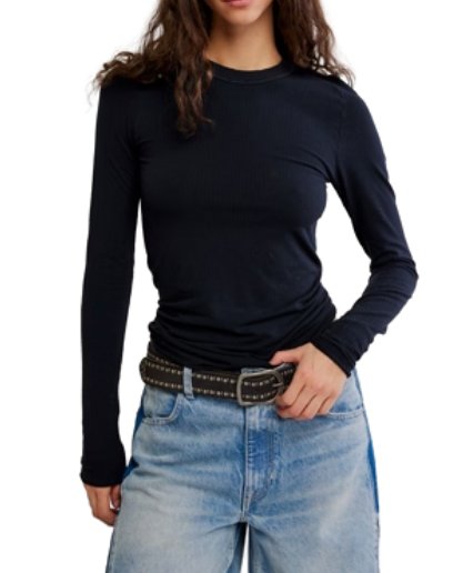 Free People So Soft Seamless Long Sleeve Tee