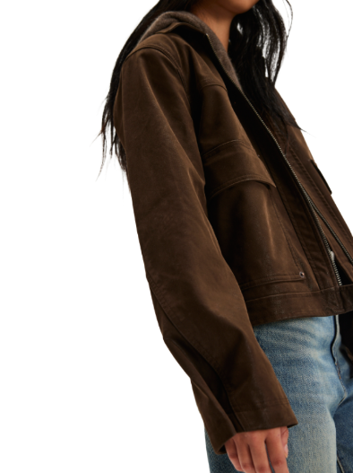 Free People Blair Vegan Suede Jacket