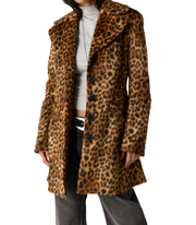 Free People Delancy Leopard Lady Coat