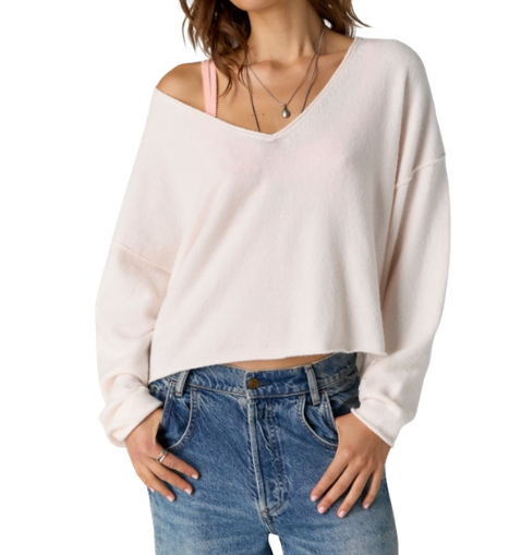 Free People See Me V-Neck Pullover