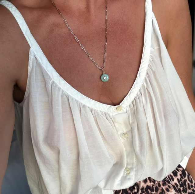 THATCH Amazonite Bon Bon Charm Necklace