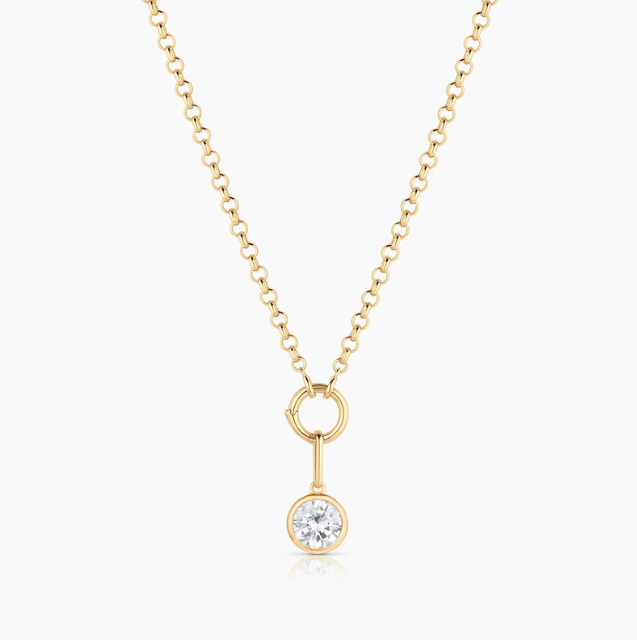 THATCH Dottie Cubic Zirconia Charm Necklace