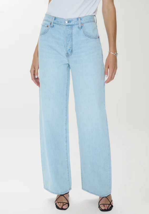 Pistola Tate High Rise Bowed Wide Leg Jean (Postcards)