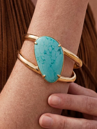 Ettika Desert Tide Cuff in Turquoise