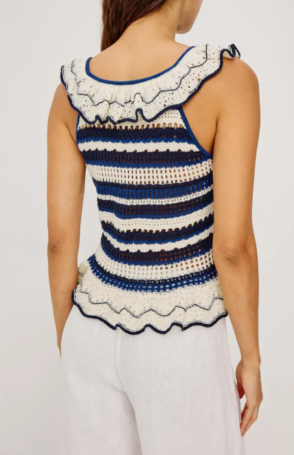 Rails Luci Ruffle Trim Knit Tank