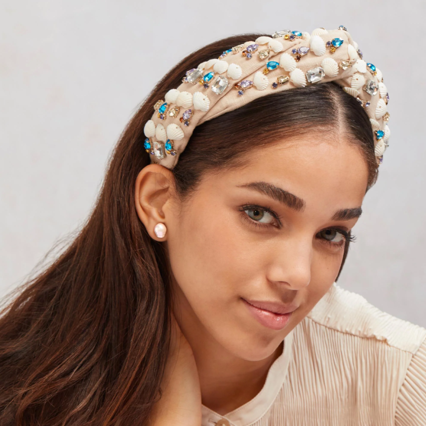 Lele Sadoughi Rosé Pearl Stud Earring