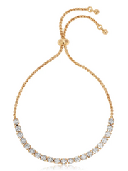 Ettika Adjustable Dainty Crystal Bracelet