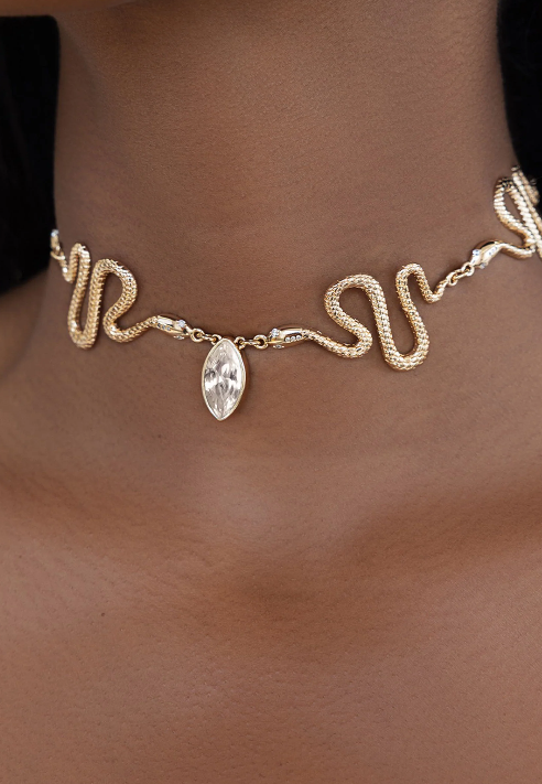 Ettika Serpentina Snake Choker