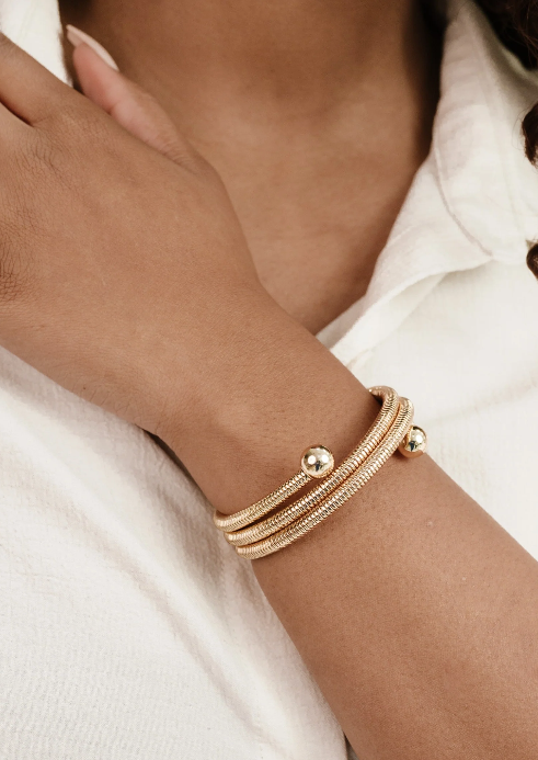 Ettika Spring Band Flex Bangle