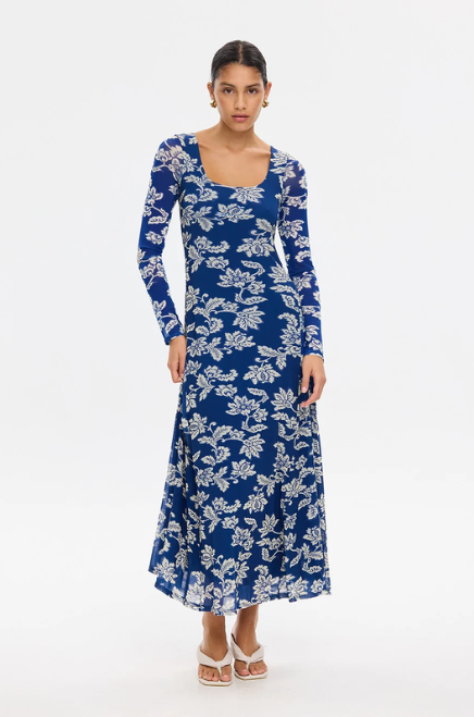 KIVARI Linda Mesh Maxi Dress