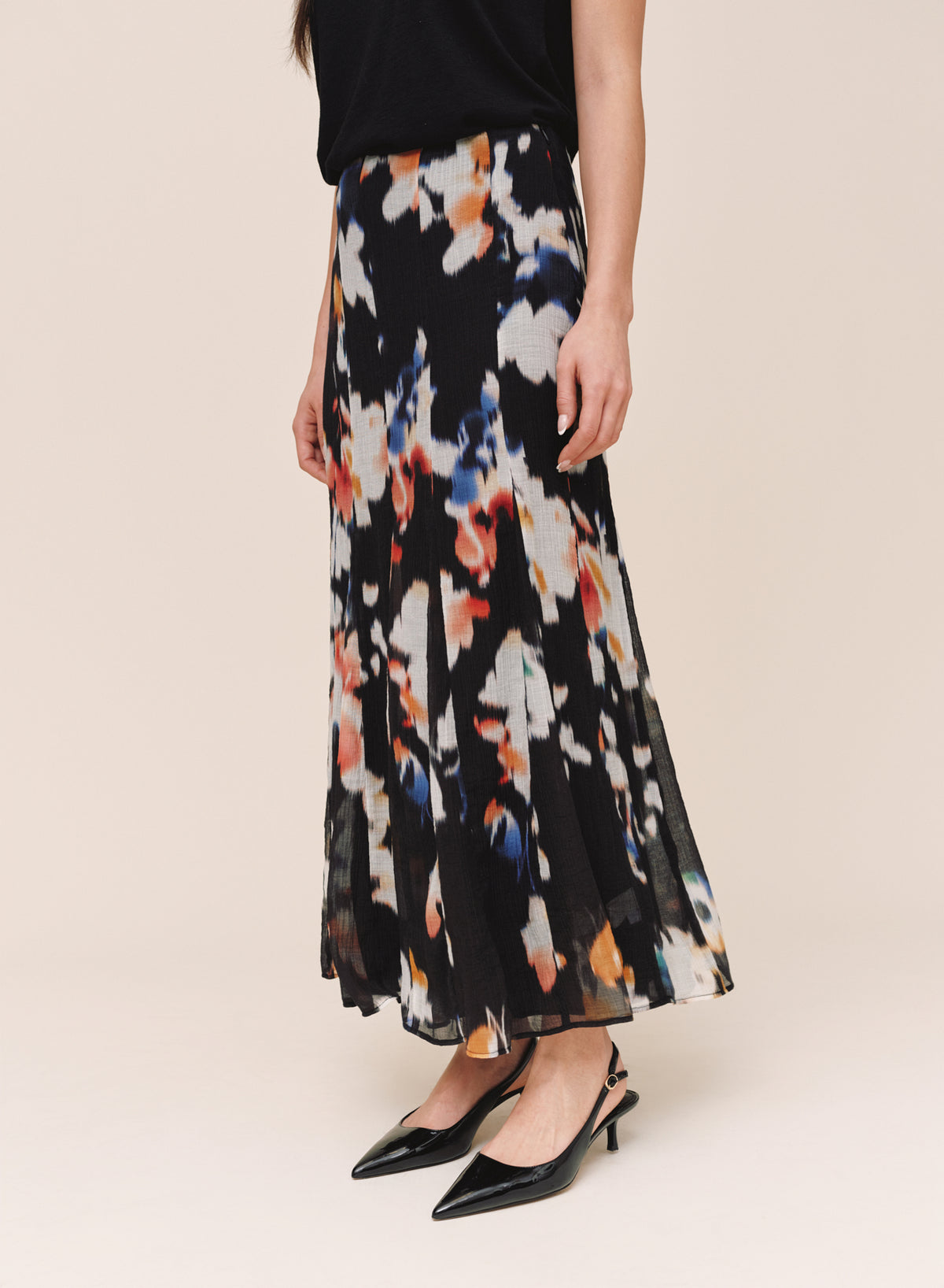 B3753-L83-304 - RELEASE PLEAT CHIFFON SKIRT