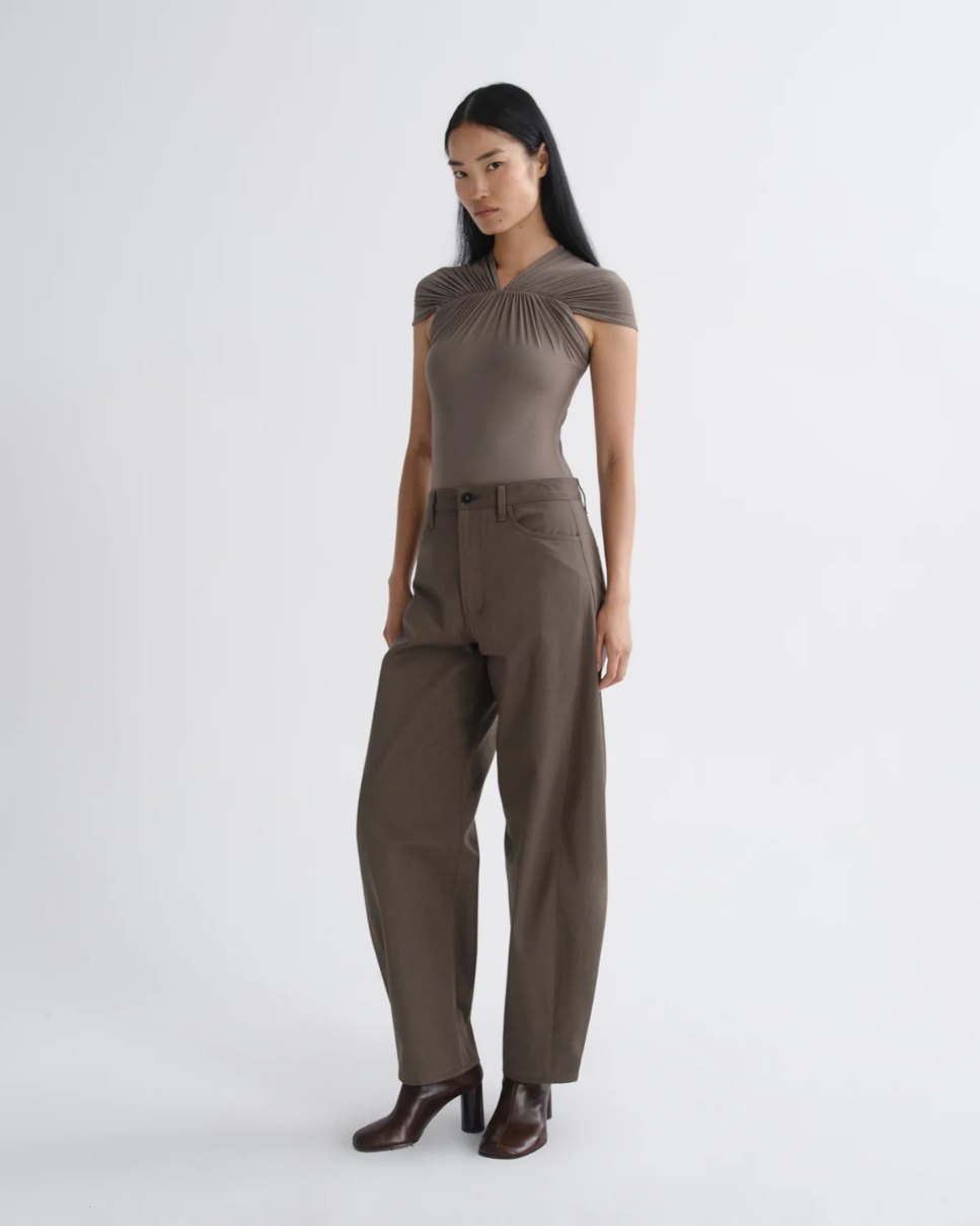 AGOLDE Luna Trouser in Structured Twill