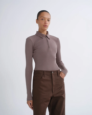 AGOLDE Amica Zip Polo