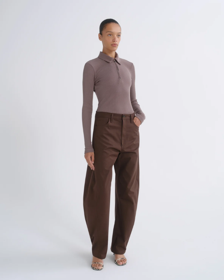 AGOLDE Amica Zip Polo