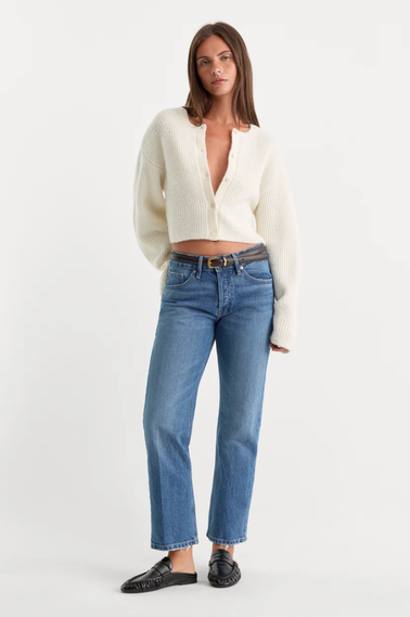 GOOD AMERICAN Vintage Straight Ankle Jeans