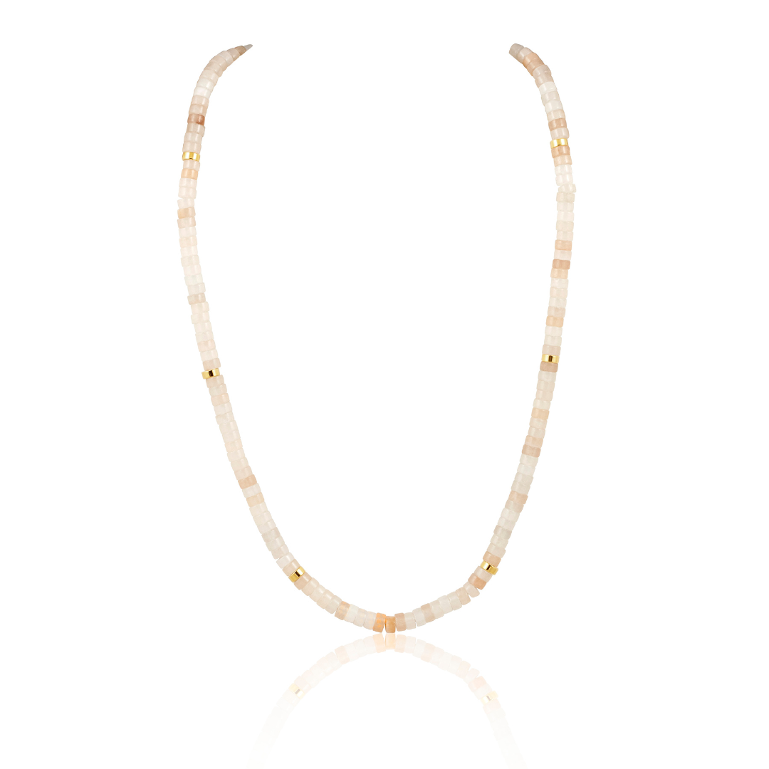SAHIRA Isla Beaded Necklace Pink