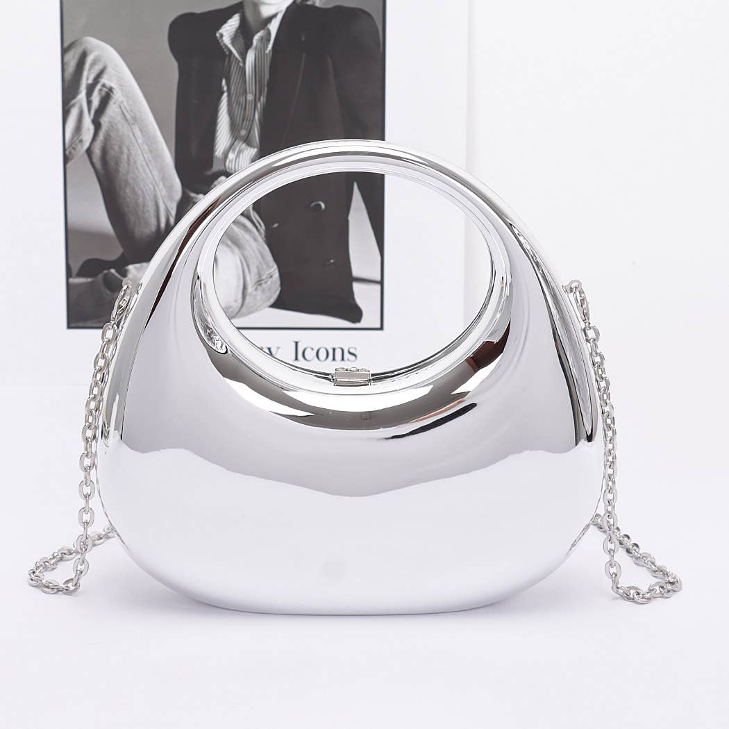 Metallic Gilded Glam Clutch