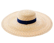 Wide Brim Straw Boater Hat