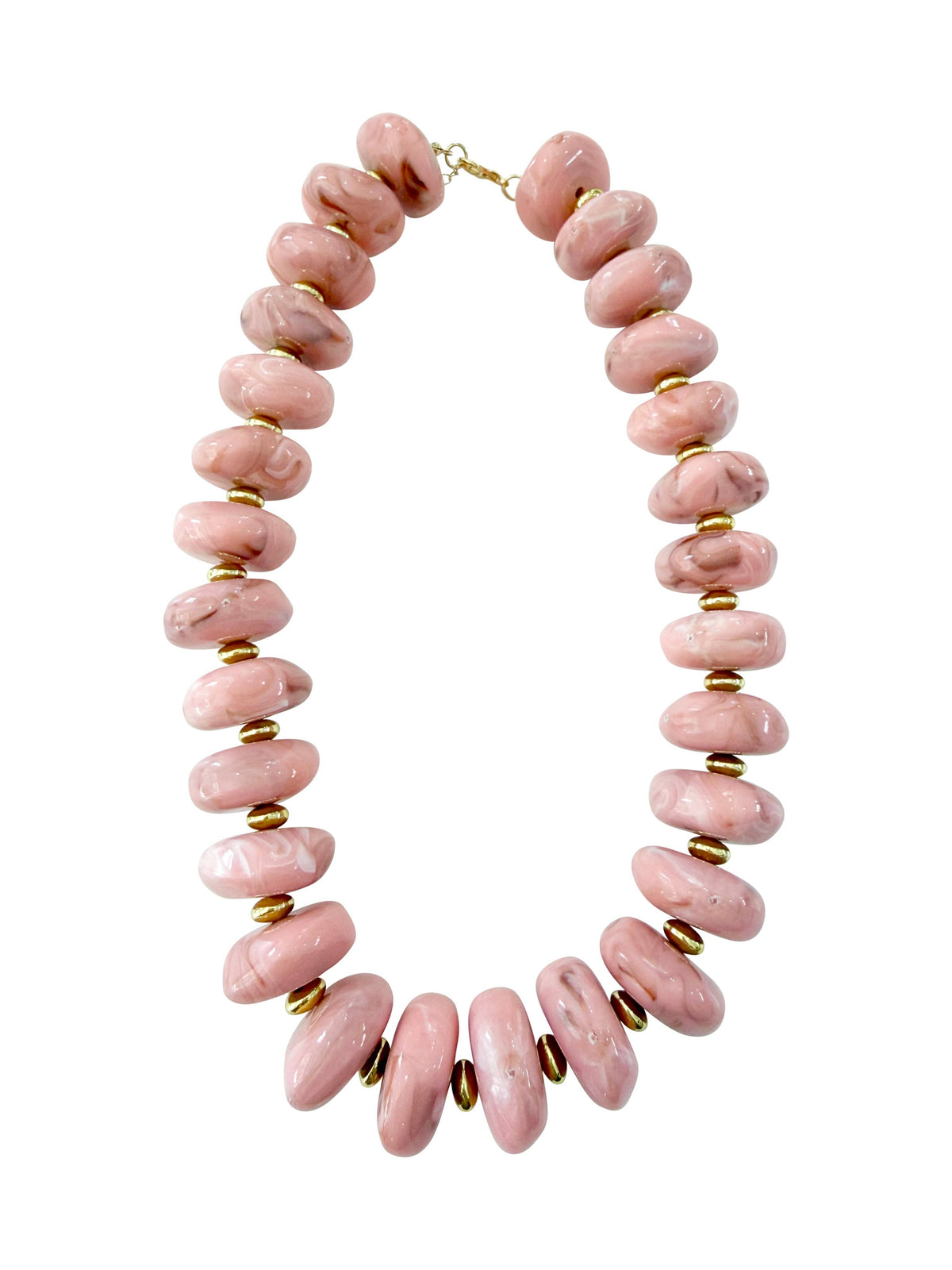 Gemelli Randi Chunky Beaded Necklace - Light Pink