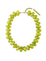 Gemelli Bailey Chunky Beaded Necklace - Chartreuse