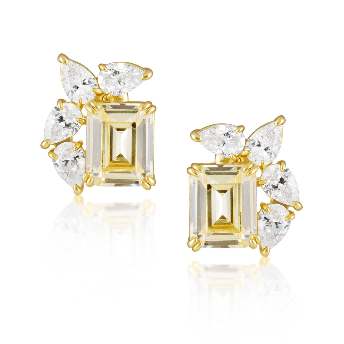SAHIRA Marquise Sunburst Earrings