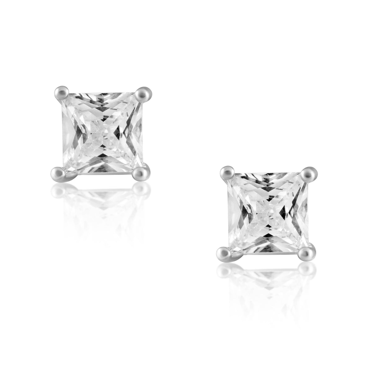 SAHIRA Radiant Cut Stud Earring