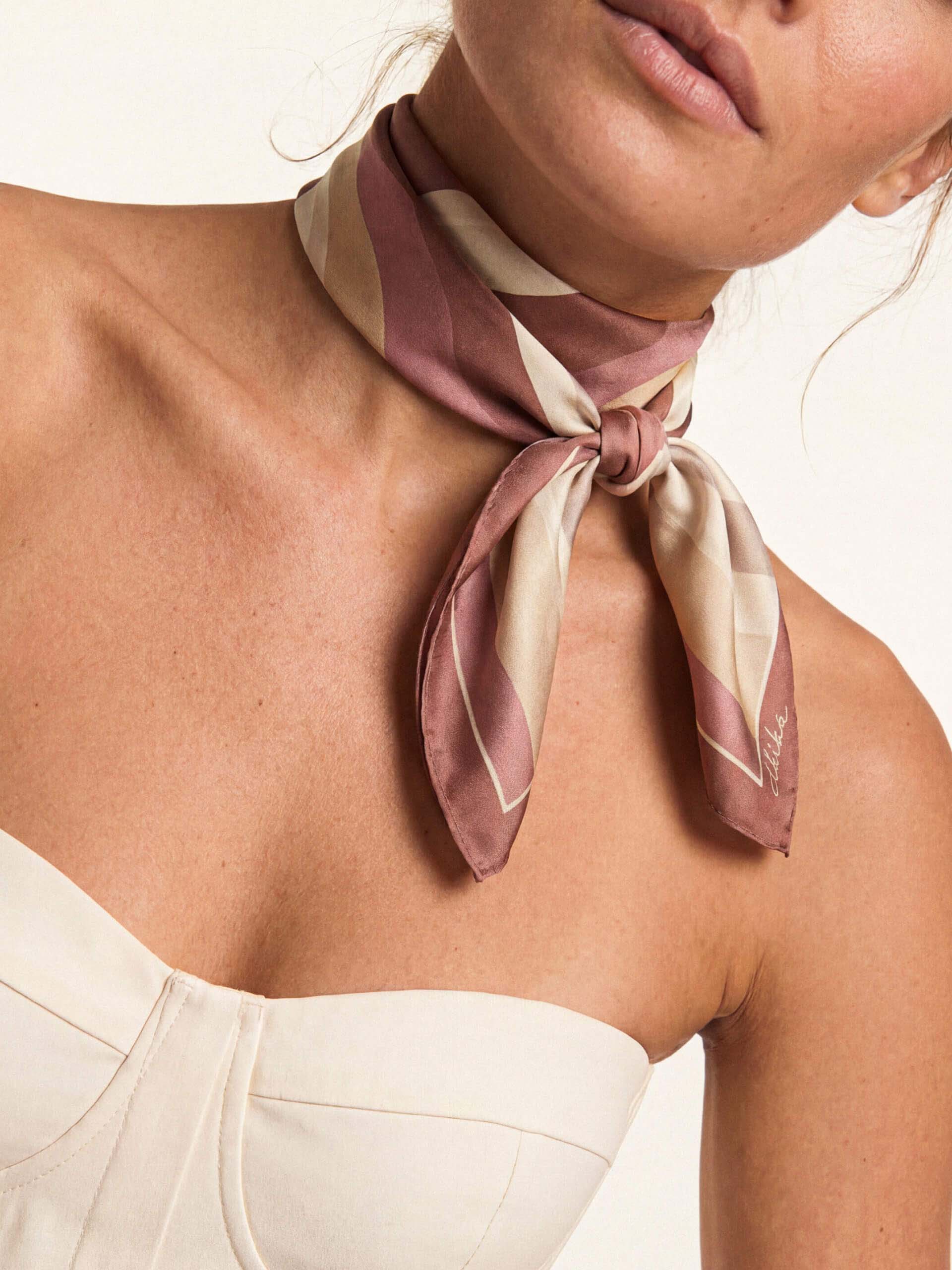 Ettika Brown Modern Organica Scarf